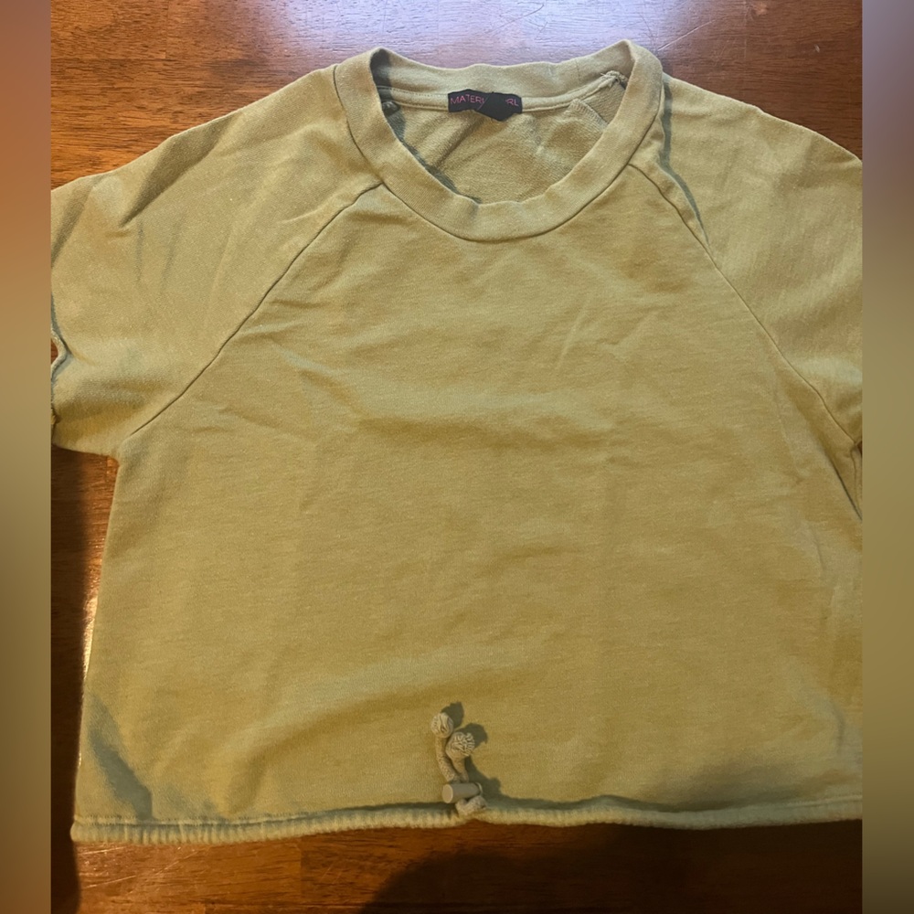 Material Girl Olive Crop Top